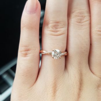 Diamonds Direct - 14k rose gold twisted solitaire; 0.63 center stone. I believe it is a "classique creations" design, but not sure. - Jewelry Near Me - Austin, Texas