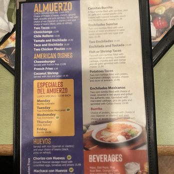 El Tapatio - Menu - Mexican Near Me - Auburn, California