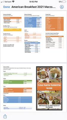 Menu photo 4 Casa Maria Taqueria Hayward, CA Menu photo 4 Casa Maria Taqueria Hayward, CA