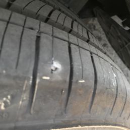They said this could not be patched because it was too close to the sidewall. I got it patched elsewhere and it has been fine a month later. They said this could not be patched because it was too close to the sidewall. I got it patched elsewhere and it has been fine a month later.