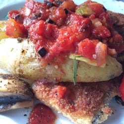 Stefans - Auberginenschnitzel mit Grillgemüse und Rosmarinkartoffeln