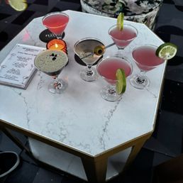 Martini Flights, Cosmo, Espresso, and Manhattan Martini Flights, Cosmo, Espresso, and Manhattan