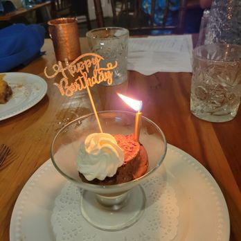Agapi Bistro + Garden - Chocolate mousse with chantilly cream - Mediterranean Near Me - Pensacola, Florida Agapi Bistro + Garden - Chocolate mousse with chantilly cream - Mediterranean Near Me - Pensacola, Florida
