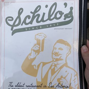 Schilo's - The menu cover - Delis Near Me - San Antonio, Texas
