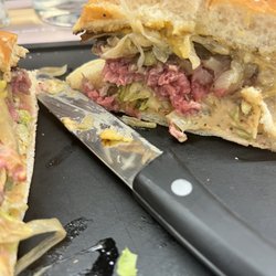 Hippopotamus - Steak tartar burger... oh wait that's supposed to be mid rare.