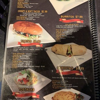 Mariachi - Menu - Mexican Near Me - Terrell, Texas