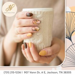 Happy Nails And Wax - Get ready for November with stunning nail art at our salon!