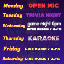 Moondust Lounge - Weekly Events