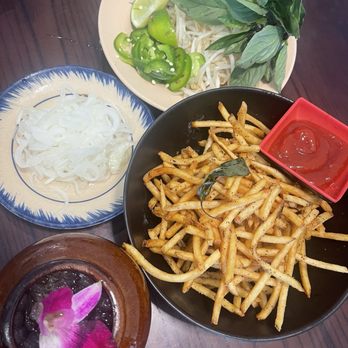 All About Pho - Nước Mắm Fries (Fish Sauce Fries), Herbal Ice Tea - Vietnamese Near Me - Cerritos, California All About Pho - Nước Mắm Fries (Fish Sauce Fries), Herbal Ice Tea - Vietnamese Near Me - Cerritos, California