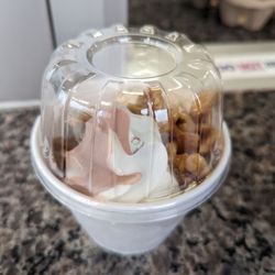 Nathan's Dairy Bar - Half twist half Maple Walnut hard scoop to go