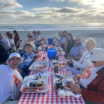 Clambake Catering - Lobster boil and clambake on the sand in Mission beach. Incredible food and a perfect view from every seat! - Caterers Near Me - San Diego, California Clambake Catering - Lobster boil and clambake on the sand in Mission beach. Incredible food and a perfect view from every seat! - Caterers Near Me - San Diego, California