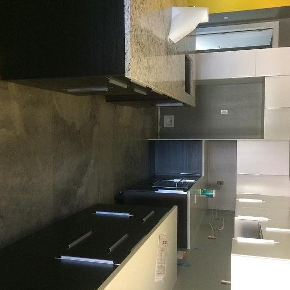 Quartz counters perfectly cut and installed.