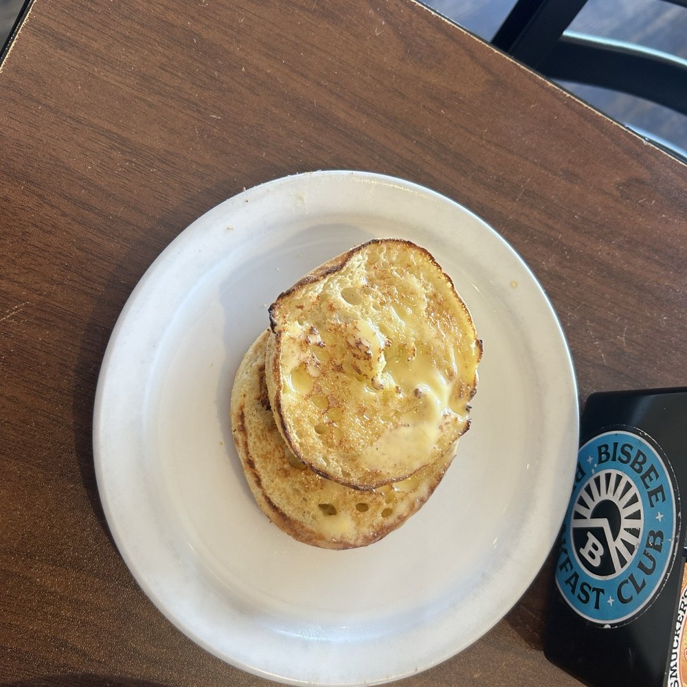 Bisbee Breakfast Club - English muffin EXTRA butter, thank you - Breakfast & Brunch Near Me - Mesa, Arizona