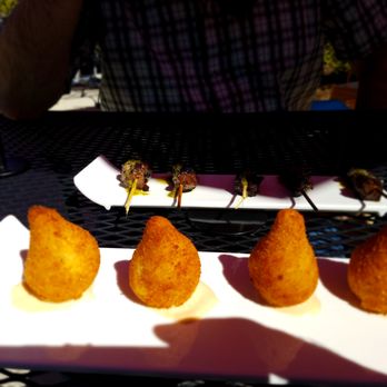Buteco - Coxinha chicken croquettes and hangar steak skewers. My taste buds were dancing. - Coffee & Tea Near Me - Atlanta, Georgia
