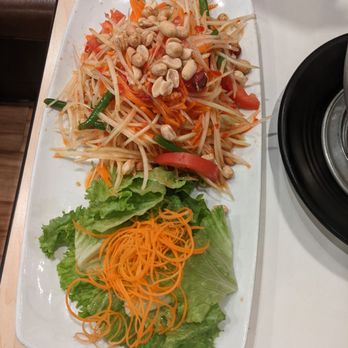 S Thai Food - Papaya Salad...salad portion was bigger than we thought! - Thai Near Me - Temecula, California S Thai Food - Papaya Salad...salad portion was bigger than we thought! - Thai Near Me - Temecula, California