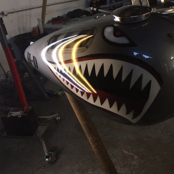 Dented Paintless Repairs - After motorcycle tank dent - Body Shops Near Me - Calgary, Alberta Dented Paintless Repairs - After motorcycle tank dent - Body Shops Near Me - Calgary, Alberta