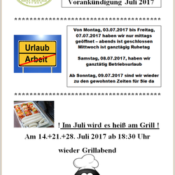 Breuberger Stuben - Vorankündigung im Juli 2017