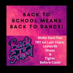 Forever Dance Apparel - When it comes to Back to School.. We Love helping check last years shoes for growing room.