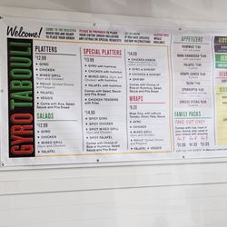 Gyro Tabouli - Menu