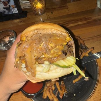 Von's 1000Spirits - Double Smashed American Burger - New American Near Me - Seattle, Washington