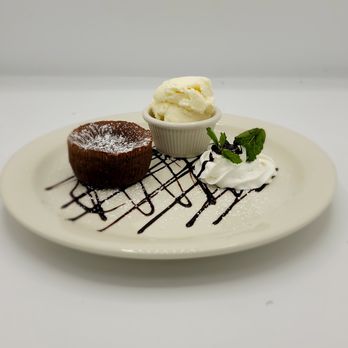 Rustico Taverna - Chocolate lava cake with vanilla ice cream - Italian Near Me - Queens, New York