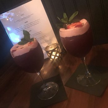 Nikki C’s - Sangria with fresh raspberries and strawberries - Italian Near Me - Pasadena, California