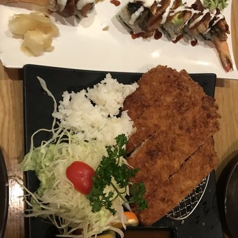 HanaMichi - Pork Loin Katsu : Food was touched - they give you a tiny ice-cream scoop of rice for the meal - Japanese Near Me - New York, New York HanaMichi - Pork Loin Katsu : Food was touched - they give you a tiny ice-cream scoop of rice for the meal - Japanese Near Me - New York, New York