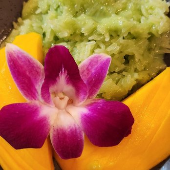 Nok’s Kitchen - Mango sticky rice - Laotian Near Me - Westminster, California