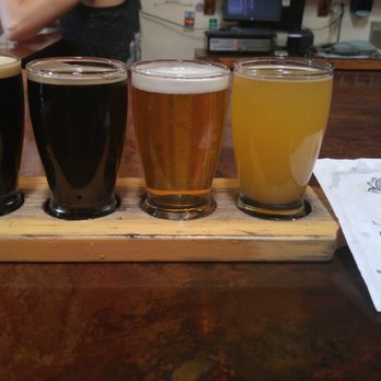 Belching Beaver Pub 980 - Left to right: PB Milk Stout, Viva La Beaver, Pink Peppercorn Saison, Batch 2 - Brewpubs Near Me - Vista, California Belching Beaver Pub 980 - Left to right: PB Milk Stout, Viva La Beaver, Pink Peppercorn Saison, Batch 2 - Brewpubs Near Me - Vista, California