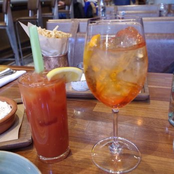 Bowery Road - Bloody Mary (not that great) and Spritz - New American Near Me - New York, New York