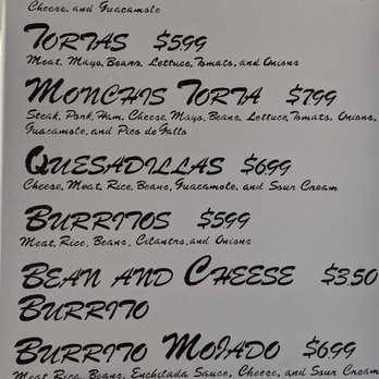 Tacos El Monchis - Menu - Mexican Near Me - Saint George, Utah Tacos El Monchis - Menu - Mexican Near Me - Saint George, Utah