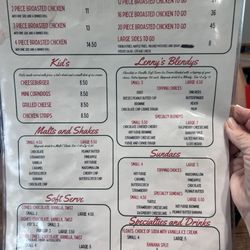 Leonard’s Lunchbox - Menu