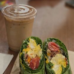 Cafe Daisy - Pumpkin Spice Latte ($6.50) and a Bacon Breakfast Wrap ($8.50) - 1/3/2026