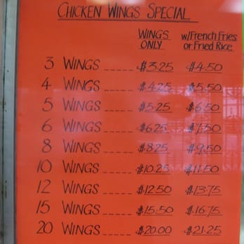 Hong Kong Delite - a menuboard inside the restaurant (showing the chicken wing specials) - Chinese Near Me - Washington, DC, District of Columbia Hong Kong Delite - a menuboard inside the restaurant (showing the chicken wing specials) - Chinese Near Me - Washington, DC, District of Columbia