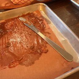 The brisket was finger lickin good The brisket was finger lickin good