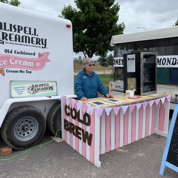 Kalispell Farmers Market - a woman selling ice cream - Farmers Market Near Me - Kalispell, Montana