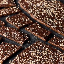 NeoCocoa Confections - The Black Sesame Seed Toffee Brittle we are famous for.