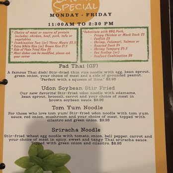 Cool Basil - Lunch Menu - Thai Near Me - Clive, Iowa