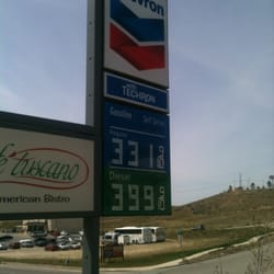 Chevron - $3.31 / gallon.  Cheapest yet on this road trip!