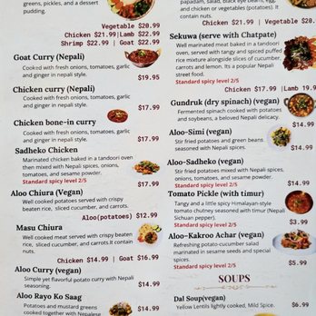 Indian-Nepali Kitchen - Menu - Indian Near Me - Seattle, Washington Indian-Nepali Kitchen - Menu - Indian Near Me - Seattle, Washington