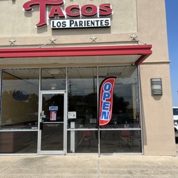 Exterior outside entrance of Tacos Los Parientes - Pearland, Texas Exterior outside entrance of Tacos Los Parientes - Pearland, Texas