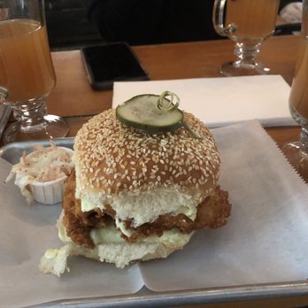 Lavender Lake - Fried chicken sandwich - Cocktail Bars Near Me - Brooklyn, New York Lavender Lake - Fried chicken sandwich - Cocktail Bars Near Me - Brooklyn, New York