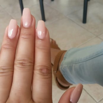 KB Nails - My go-to: Coffin shaped acrylics with # 403 nail color. - Nail Salons Near Me - Sacramento, California KB Nails - My go-to: Coffin shaped acrylics with # 403 nail color. - Nail Salons Near Me - Sacramento, California