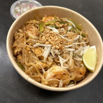 Secret Thai Kitchen - Shrimp Pad Thai - Thai Near Me - Freeport, New York Secret Thai Kitchen - Shrimp Pad Thai - Thai Near Me - Freeport, New York