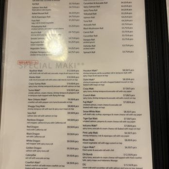 Oishii - Menu - Sushi Bars Near Me - Houston, Texas