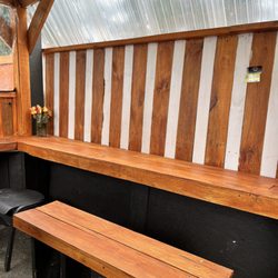 EL Yucateco Food Cart - Covered seating for their customers