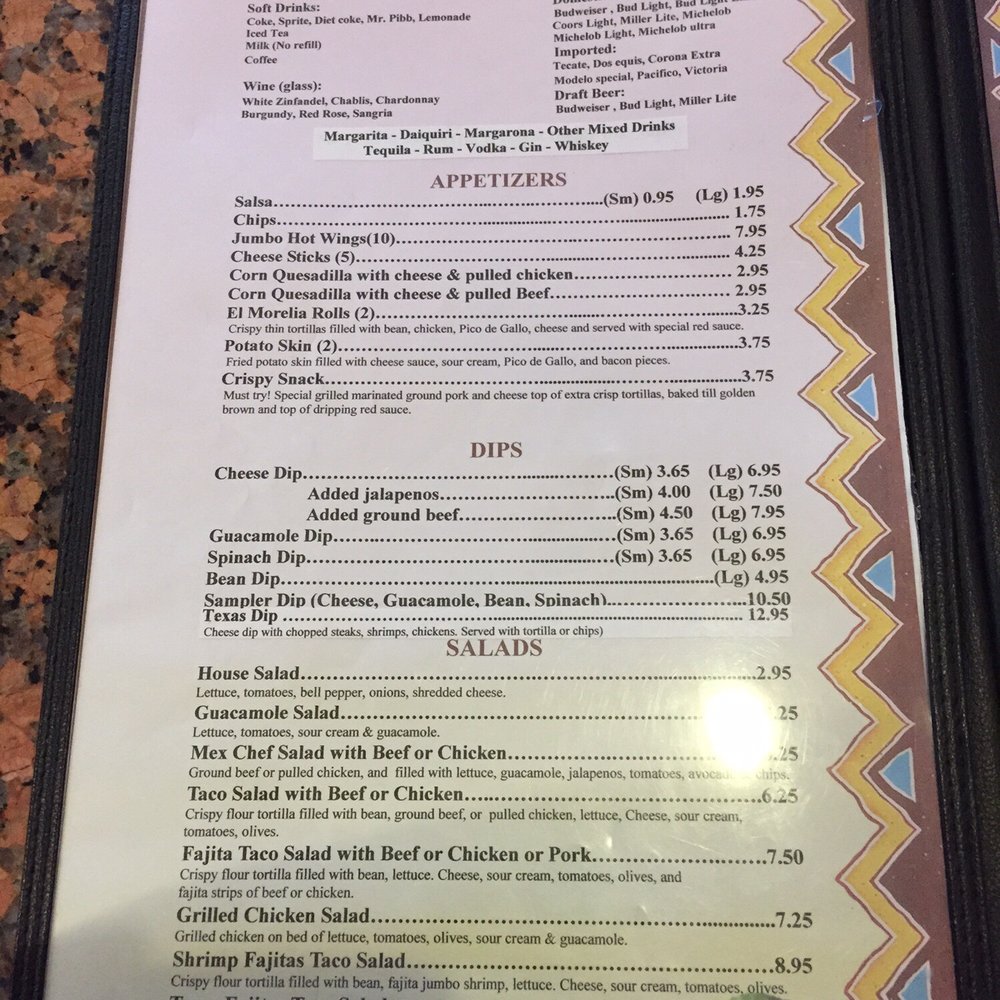 Menu Menu