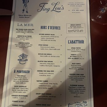 Tiny Lou's - Menu - French Near Me - Atlanta, Georgia