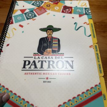 La Casa del Patrón - Menu cover - Mexican Near Me - Havelock, North Carolina La Casa del Patrón - Menu cover - Mexican Near Me - Havelock, North Carolina