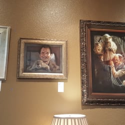 Gryphon Games and Comics - Some cool art on the walls